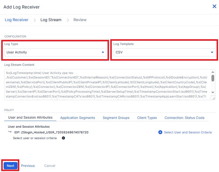 Lab 3 — Configure Log Streaming | EDU-202